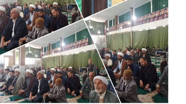 گزارش تصویری نماز عبادی وسیاسی جمعه به امامت حجت الاسلام والمسلمین اسلامی  راد امام جمعه زاوین