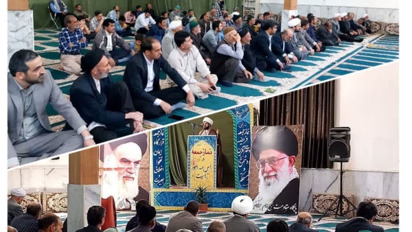 گزارش تصویری نماز عبادی وسیاسی اخرین روز از ماه مبارک رمضان